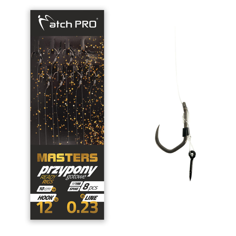 Przypony MF MASTERS SPIKE M19B Nr 8/0,23 8szt Mpr