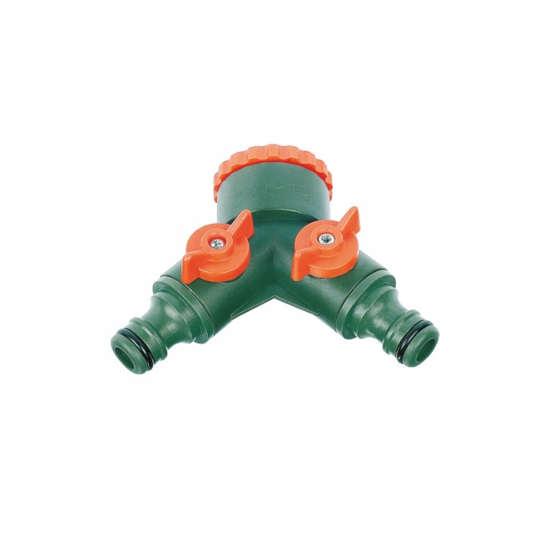 w   Trójnik z 2-ma zaworami i redukcją