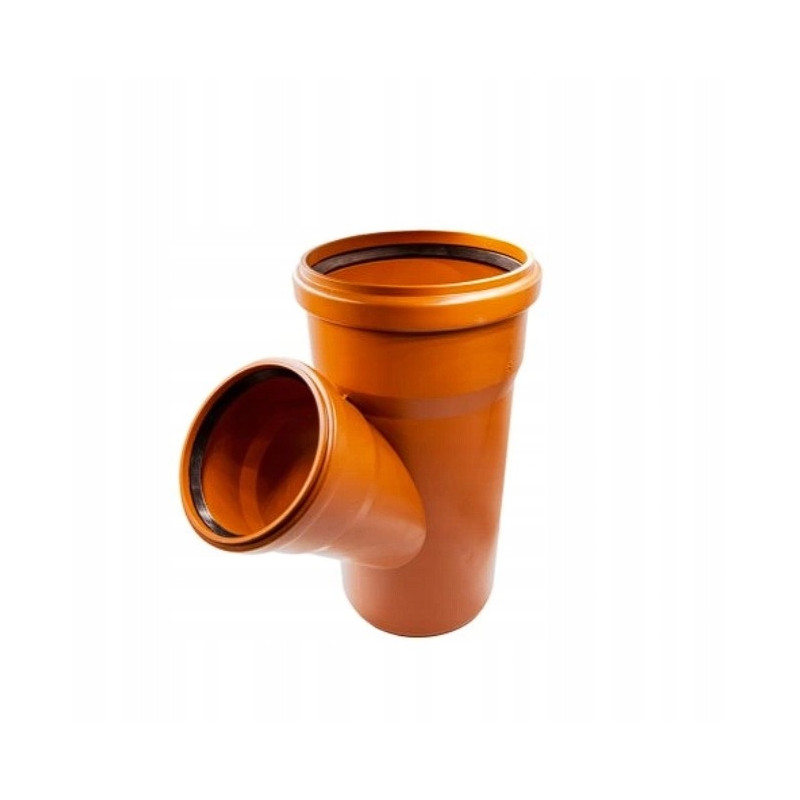 trójnik pomarańczowy redukcyjny PP fi 160/110/45st