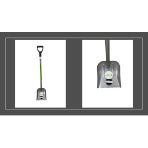 Łopata  piaskowa  oprawna metalowy trzonek hart Wa