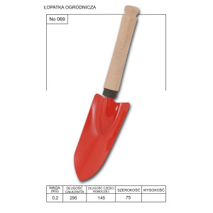 Łopatka ogrodnicza mała