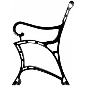 Noga  do ławki na 5-desek alu podłokietnik