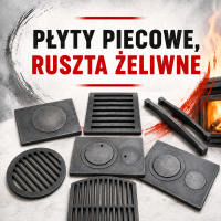 Płyty piecowe, ruszta żeliwne