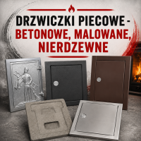 Drzwiczki piecowe - betonowe, malowane, nierdzewne